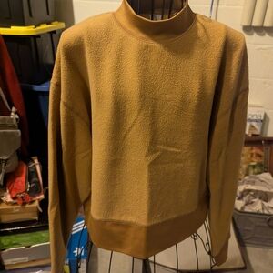 Abound Women's Mock Neck Sweatshirt in Camel